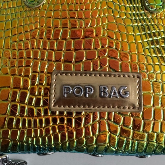 Iridescent Croc-Embossed Handbag - Picture 5 of 5
